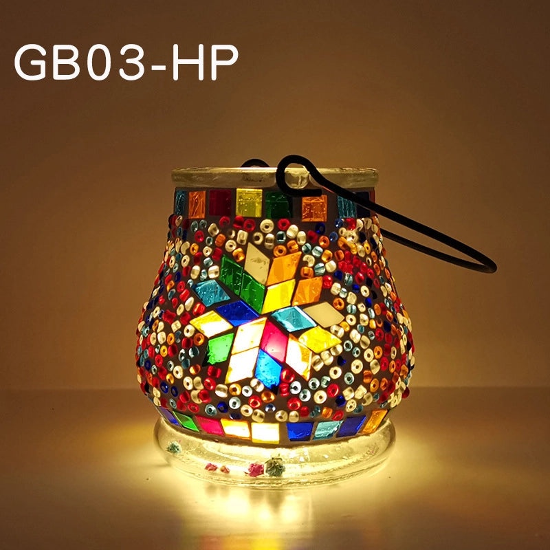 Handcrafted Painted Clay Geometric Glass Seed Beads | Handmade Jewelry Accessories