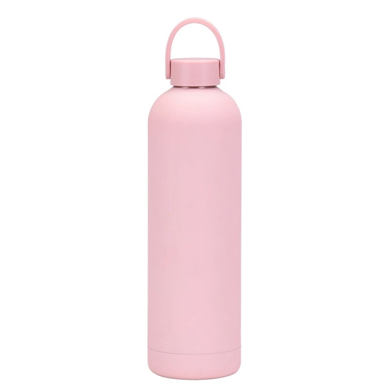 Stainless Steel Water Bottle Single Piece Casual Solid Color | Drinkware & Hydration