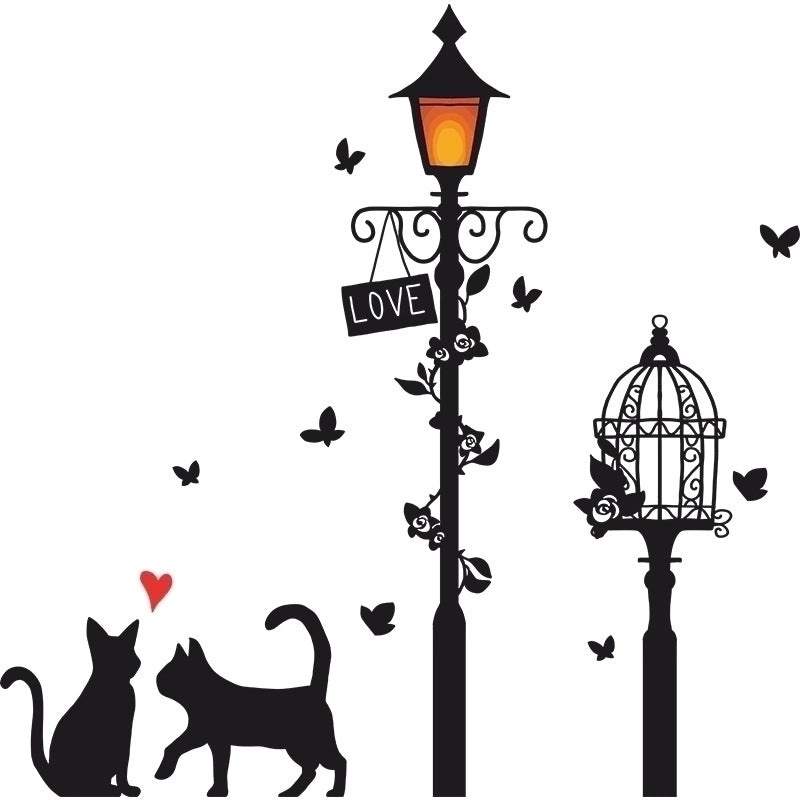 Adorable Cat PVC Wall Decal for Home Decor|Wall Stickers & Decals