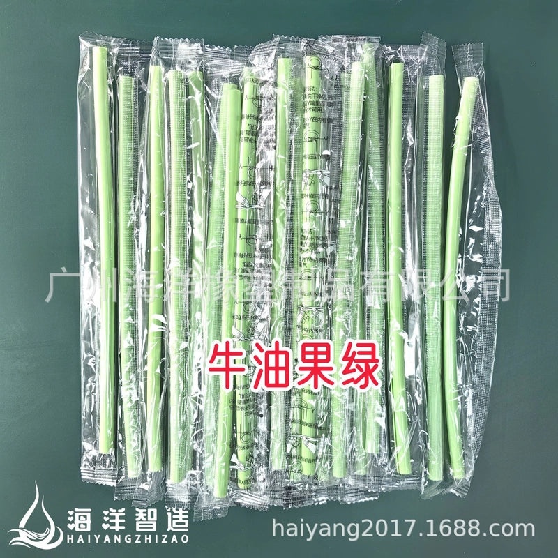 Haoqingxi Folding Silicone Straws Reusable Food Grade Easy to Clean Portable Straw Set|Kitchen & Dining