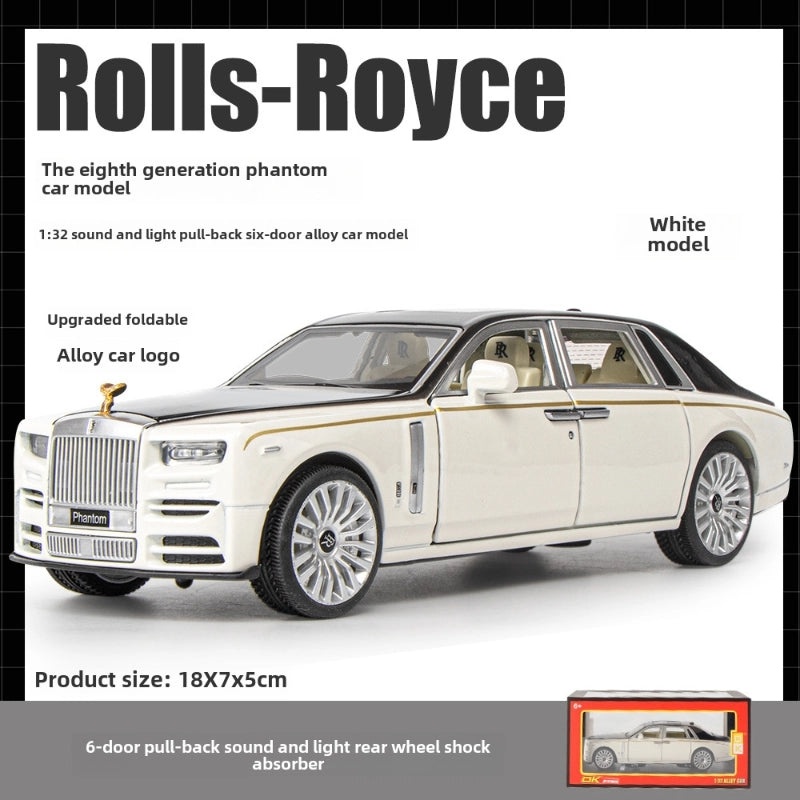 1:32 Scale Rolls Royce Phantom Alloy Car Model with Opening Doors Children’s Luxury Toy & Decorative Ornament|玩具模型车