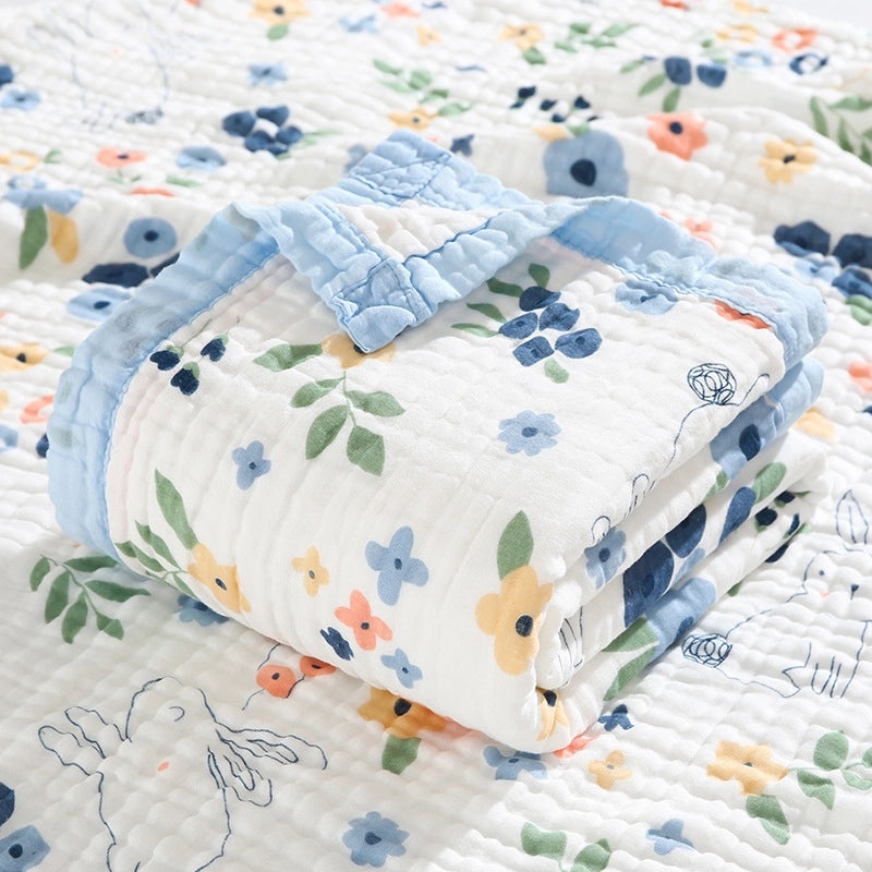 Newborn Baby Cotton Gauze Hooded Bath Towel Blanket Soft Absorbent Baby Bath Wrap|Baby Bath Towels & Accessories