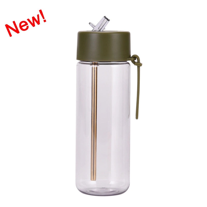 Stylish Solid Color Plastic Water Bottle for Everyday Use | Travel Accessories