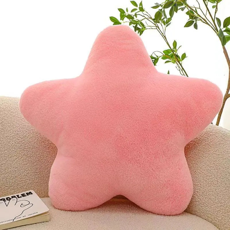 Nordic Star Plush Pillow Soft Cute Sleeping Toy Girls Gift Cream Pink|Home & Living Pillows & Throws