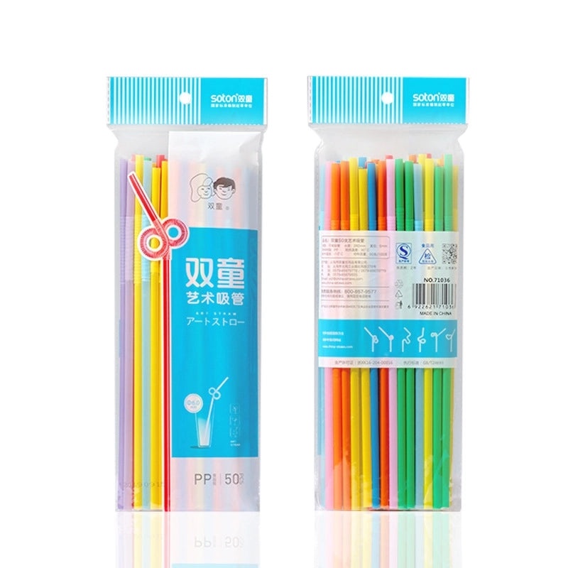 Stylish Solid Color Resin Straw Set for Daily Use|Drinkware Accessories