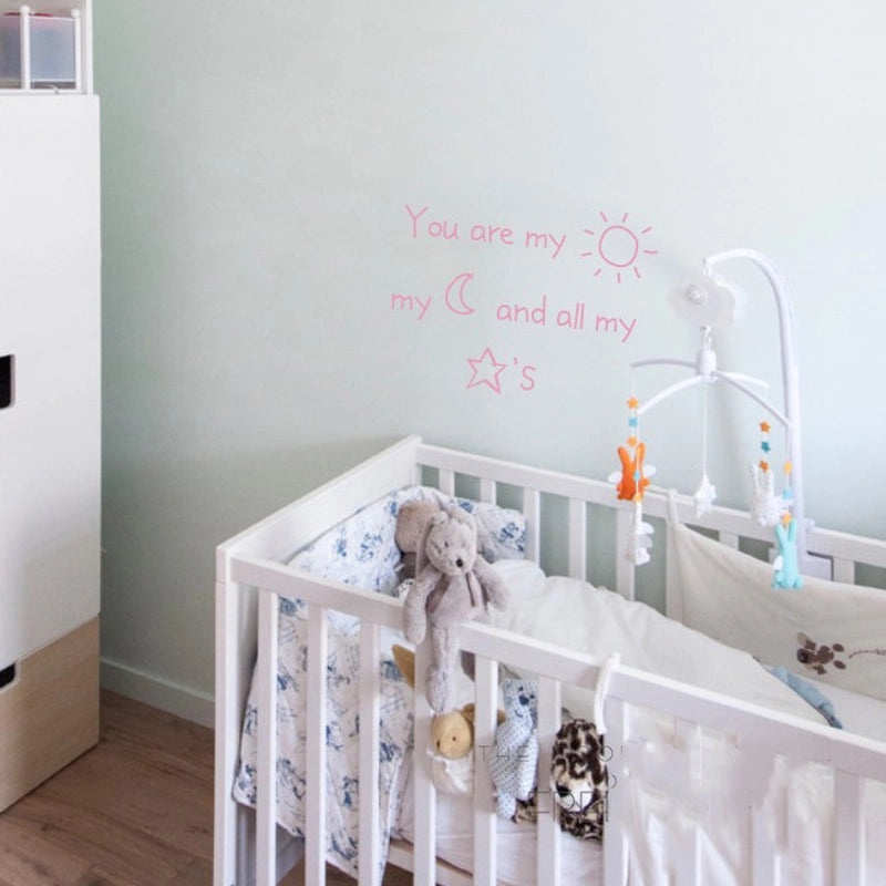 Nordic Style English Wall Decals for Living Room and Bedroom Kids Room Sofa Background Decoration|Home Decor Wall Stickers