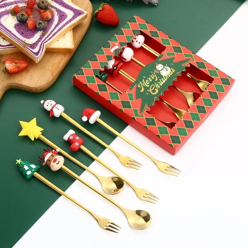 Christmas Casual Vacation Stainless Steel 410 Letter Spoon Set | Kitchen & Dining Utensils