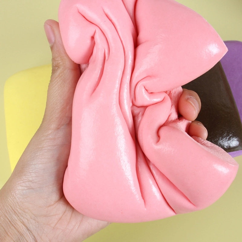 PU Slow Rebound Simulation Sticky Bread Toy Soft Squishy Food Model Stress Relief|Squishy Toys & Stress Relievers
