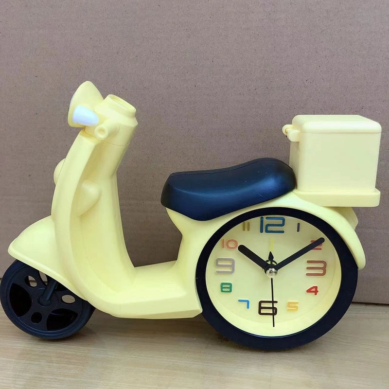 Retro Musical Instrument Train Bicycle Plastic Alarm Clock Decorative Ornament|Home Decor & Clocks