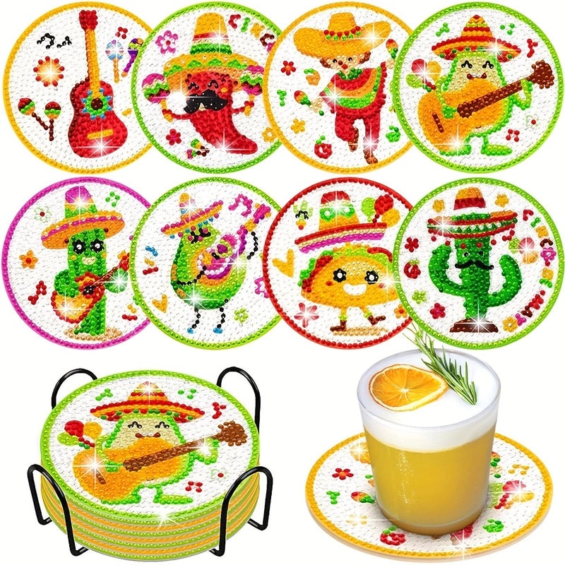 Valentine's Day Heart Shaped Flower Acrylic and Wood Placemat Set | Home & Kitchen Tableware