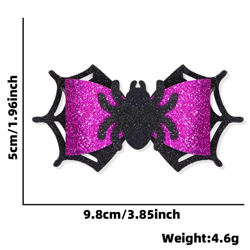 Halloween Spider Bat Bow Hair Clip Ghost Witch Hat Party Decoration | Hair Accessories