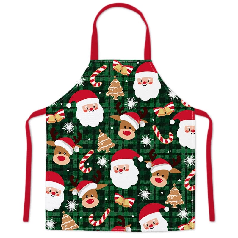 Christmas Minimalist Classic Christmas Tree Polyester Apron for Cooking 1 Piece | Kitchen & Dining Accessories