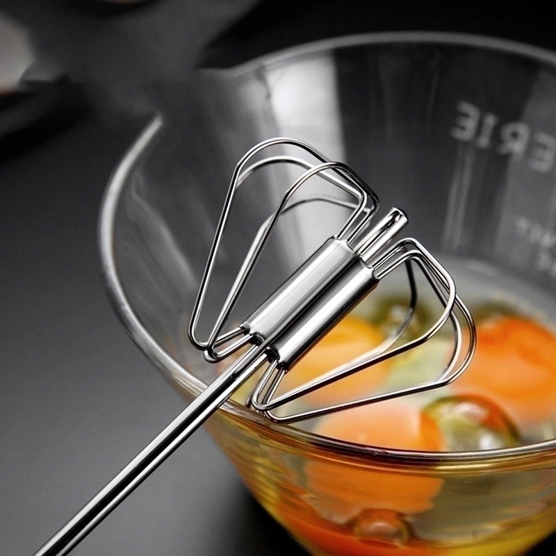 Stainless Steel Egg Beater Classic Solid Color Kitchen Tool 1 Piece|Kitchen Appliances