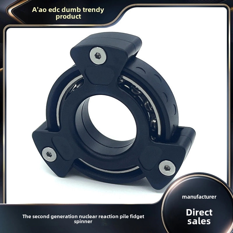 Fingertip Gyro Metal Toy Ring Second Gen Nuclear Reactor Upgrade EDC Stress Relief Decompression | EDC Toy Accessories