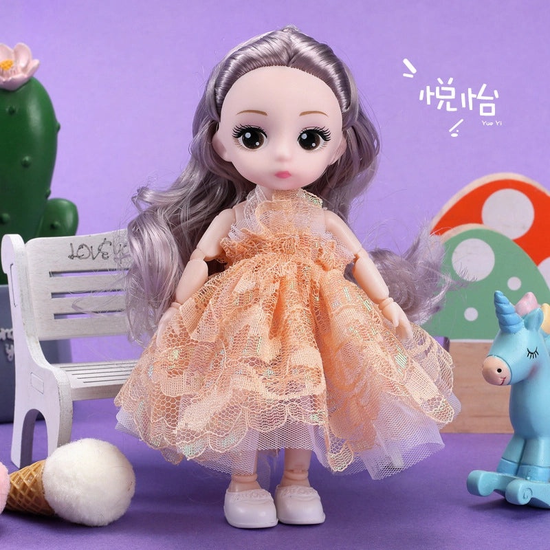 100 Mini 17cm BJD Girl Dolls Princess Toys for Kids Bulk Set|Children's Toys