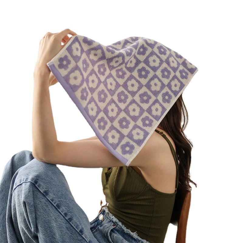 Romantic Prellis Flower Series Multicolor Absorbent Face and Bath Towel Household Gift|Home & Living - Bath Towels