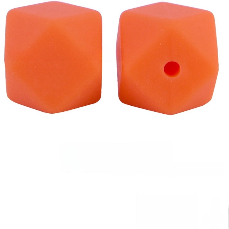 17mm Silicone Octagonal Beads for Pacifier Chains DIY Accessories | Baby & Mom Essentials
