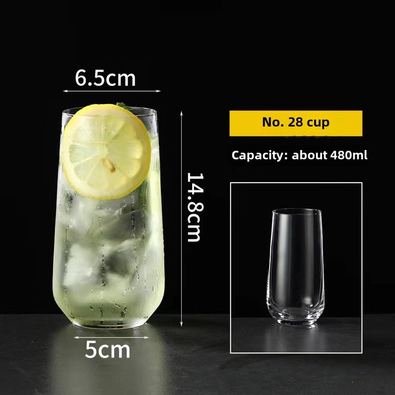 Large Capacity Glass Juice Cup for Milk Tea Mojito Cocktail Bars | Drinkware & Glassware