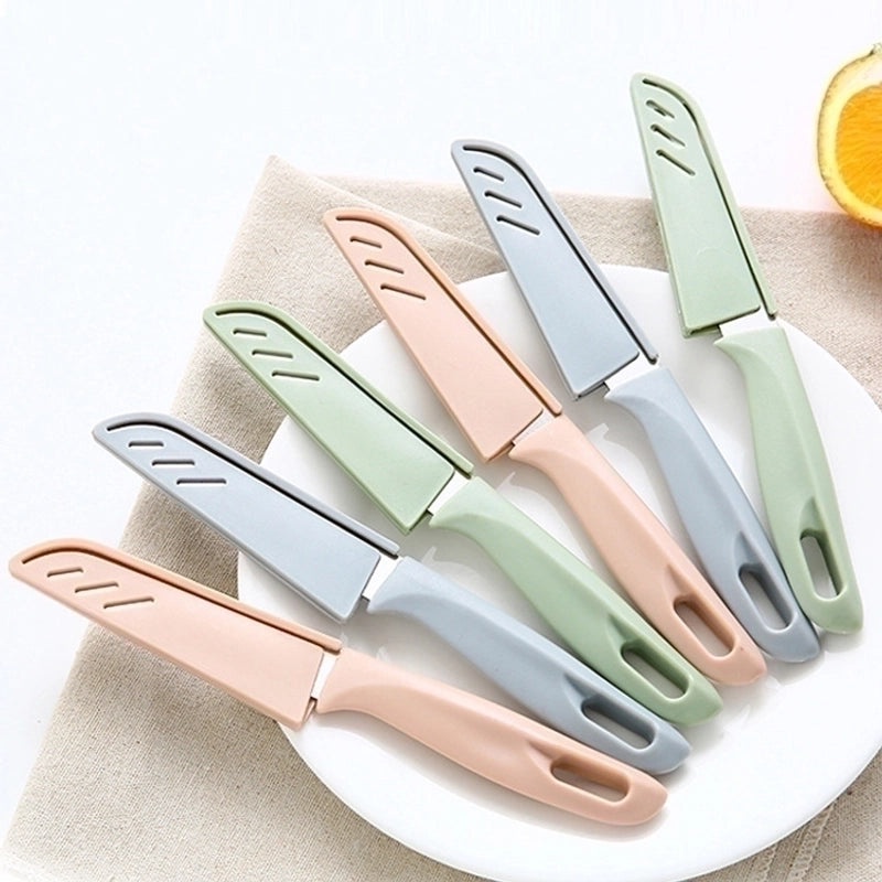 Minimalist Geometric Stainless Steel Cutter with Plastic Handle 1 Piece | Kitchen Tools & Gadgets