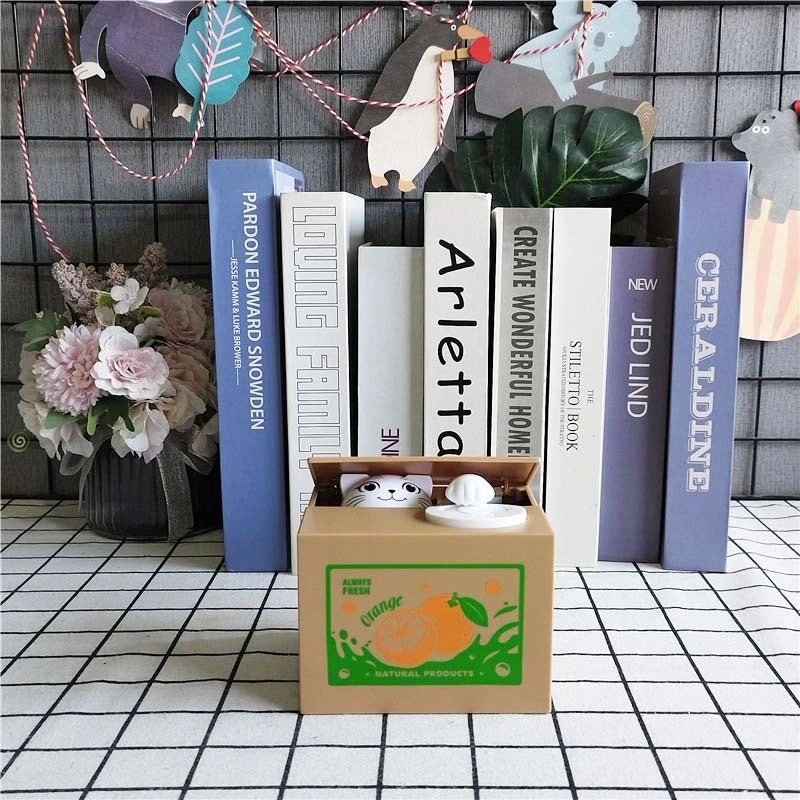 Cute Cat Piggy Bank Toy Plastic Coin Collector | Kids Toys & Collectibles