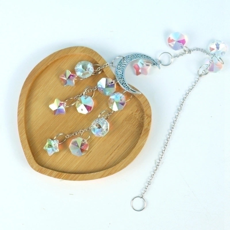 Moon Agate Suncatcher Wind Chime Wall Hanging Decorative Art|Home Decor