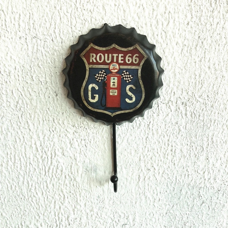 Vintage Beer Cap Letter Motorcycle Metal Iron Pendant Wall Decor|Wall Art