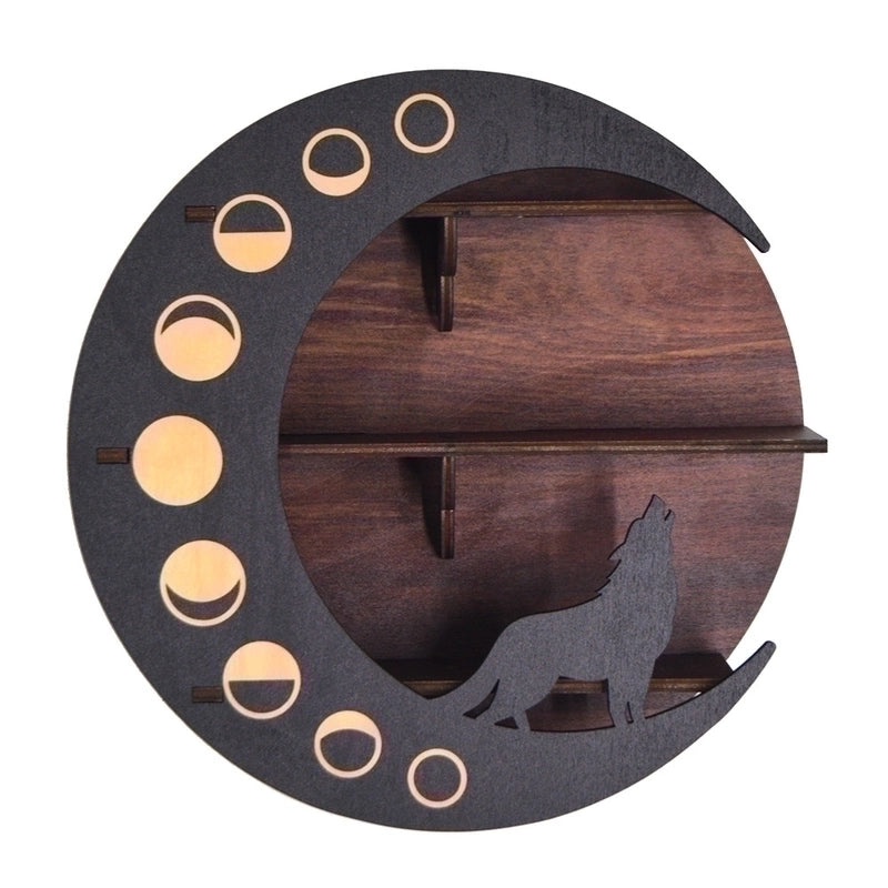 Vintage Moon Basswood Organizer Rack 1 Pc|Home Storage & Organization