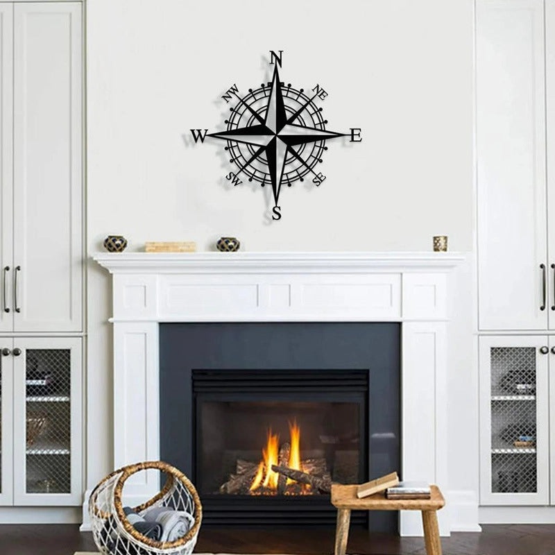 Metal Compass Wall Art Decor|Nautical Home Decorations