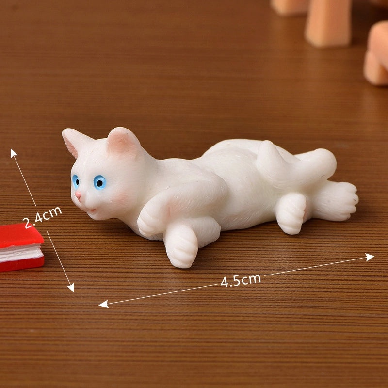 Adorable Cat Resin Figurines Decorative Home Accents|Home Decor