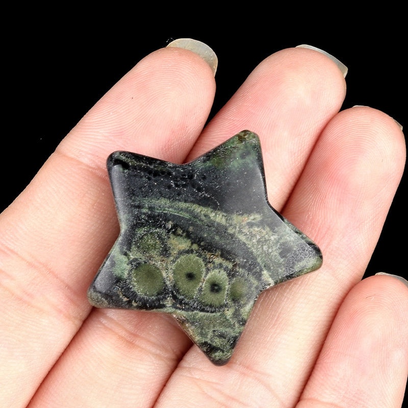 Natural Crystal Agate Star-Shaped Bead Pendant | Jewelry Accessories