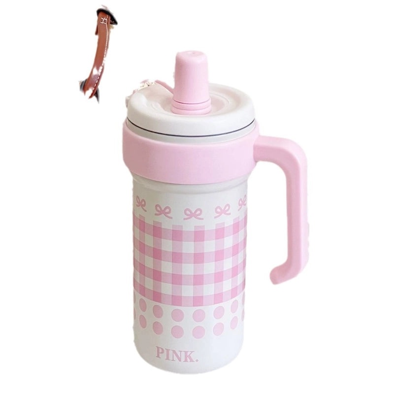 Cat Polka Dot Bow Knot Stainless Steel Thermos Cup 304 316 Durable Single Piece|Drinkware & Thermos Cups