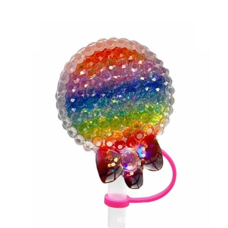 Pastoral Star Fruit Resin Straw Cap, Cute Casual Decorative Silica Gel Cover | Drinkware Accessories