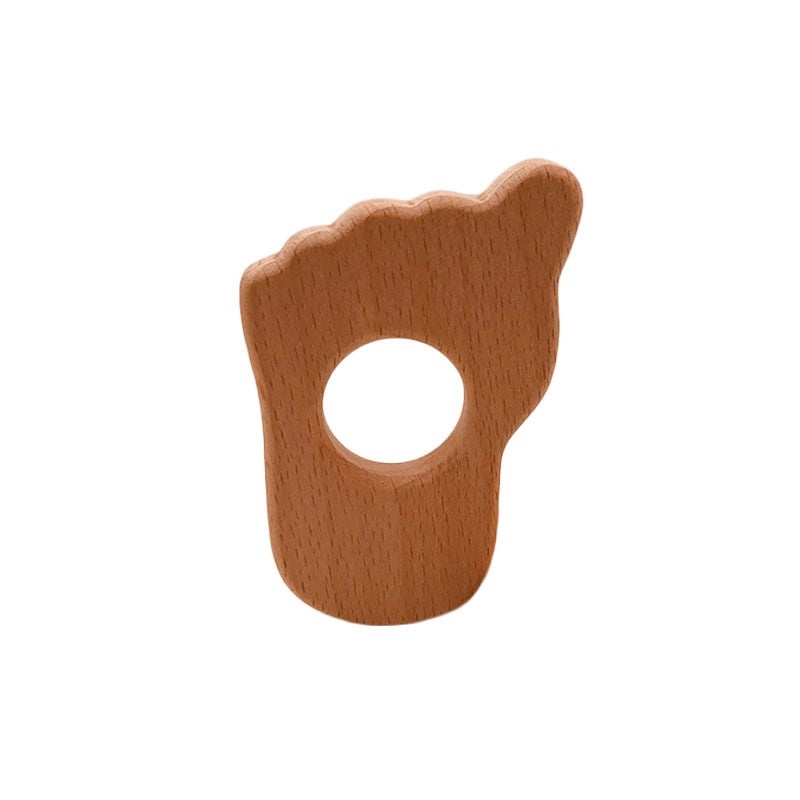 Natural Beech Wood Baby Teether Toys|Baby Teethers & Soothing Toys