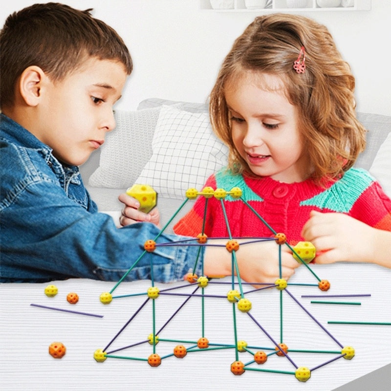 DIY Kids Castle Building Blocks Tent Indoor Outdoor Play Ball Fort Educational Toy|Children's Educational Toys