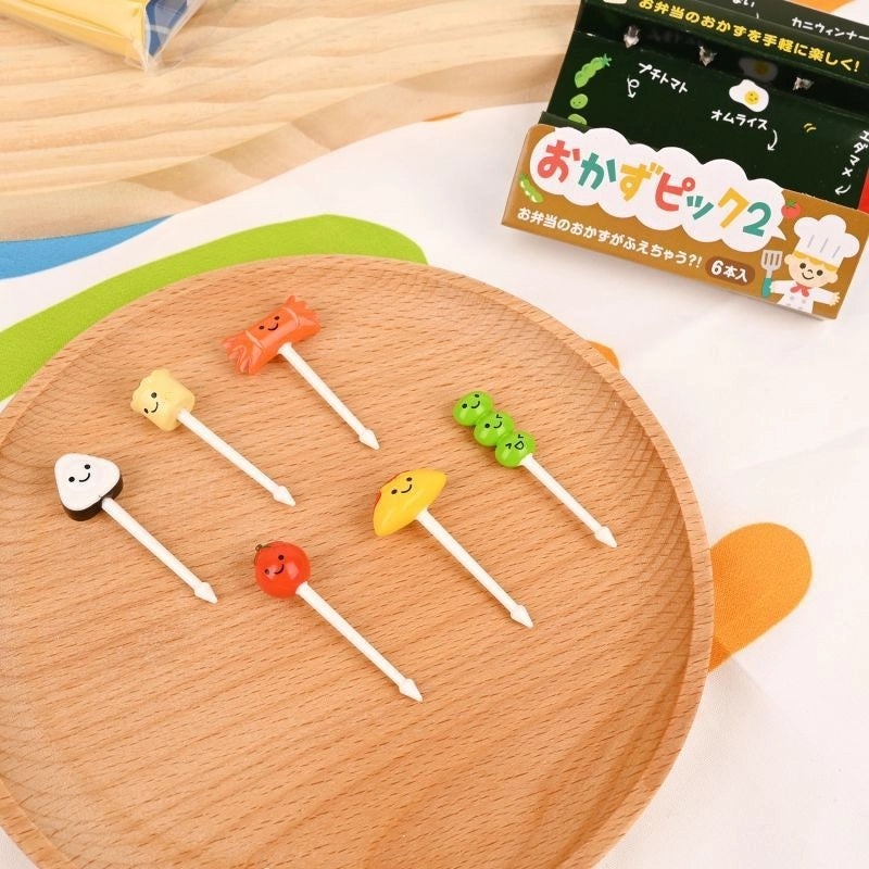 Japanese Resin Kids Fork Set Cute Animal Bread Fruit Design|Children's Tableware