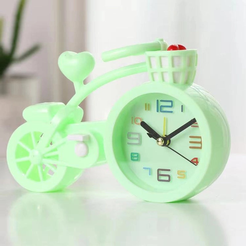 Retro Musical Instrument Train Bicycle Plastic Alarm Clock Decorative Ornament|Home Decor & Clocks