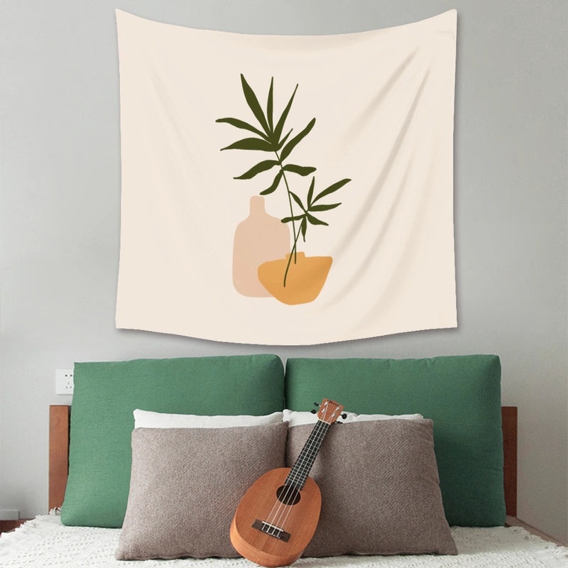 Abstract Floral Portrait Wall Hanging | Home Decor Tapestry