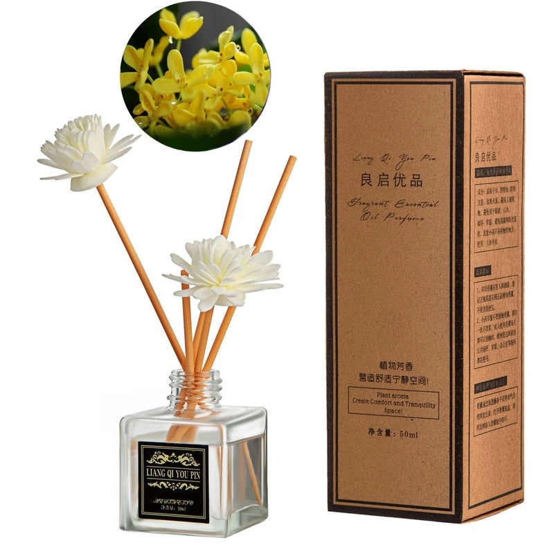 Minimalist Liquid Letter Rattan Home Scent Diffuser|Home Fragrance