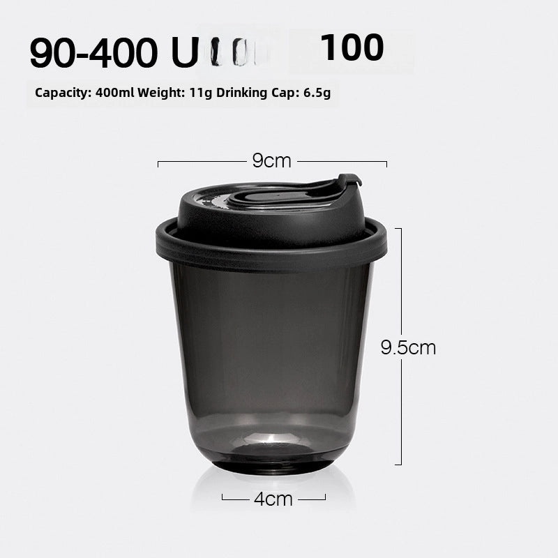 Disposable Black PET Plastic Coffee Cup with Lid for Iced Drinks | Beverage Cups & Accessories
