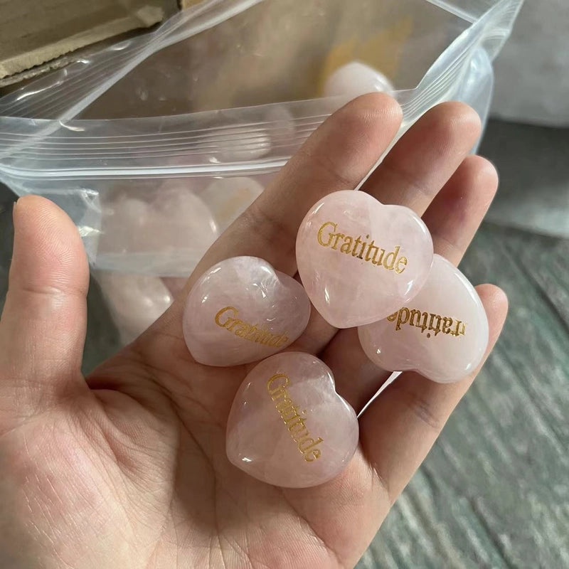 Minimalist Heart-Shaped Rose Quartz Crystal Decor | Home Decor