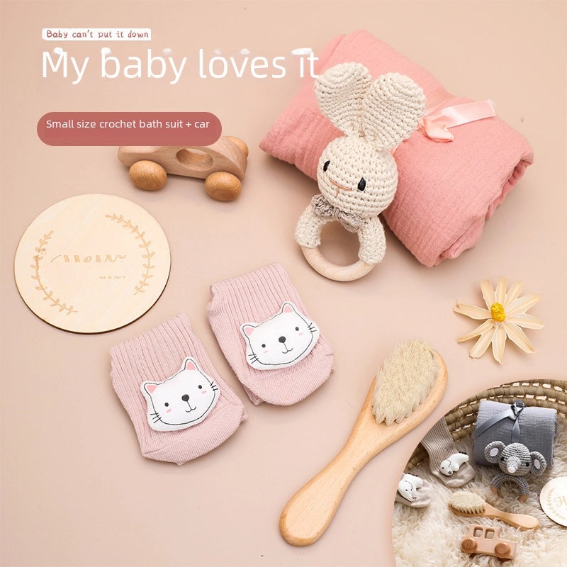 Nordic Style Baby Gift Set with Bath Towel Toy and Newborn Clothes for Water Play|Baby & Kids Accessories
