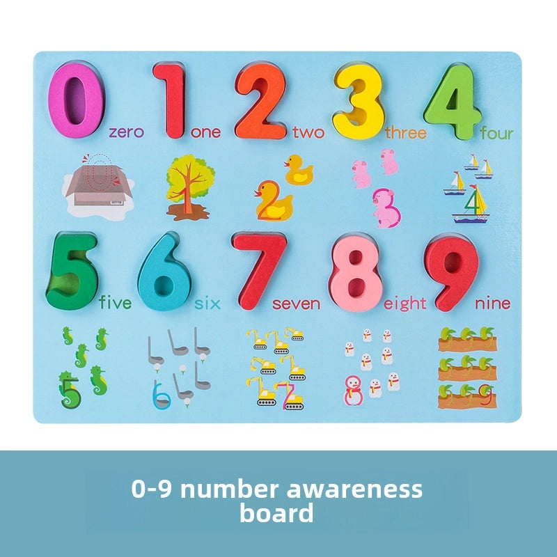 Early Learning Digital Alphabet Wooden Blocks Puzzle for Infants & Toddlers | Educational Toys