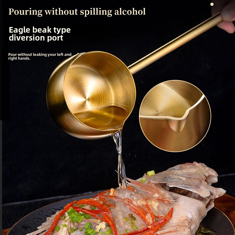 304 Stainless Steel Mini Oil Draining Pot for Kitchen Sauce and Milk | Cooking Tools