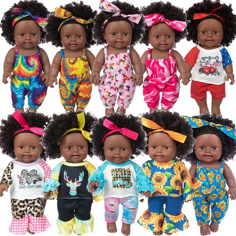 12 Inch African American Baby Doll for Girls | Dolls & Toys