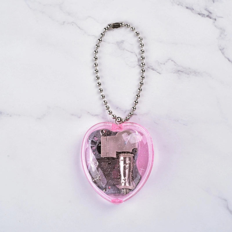 Heart-shaped Music Box Keychain Mini Acrylic Korean Creative Gift for Kids|Accessories & Keychains