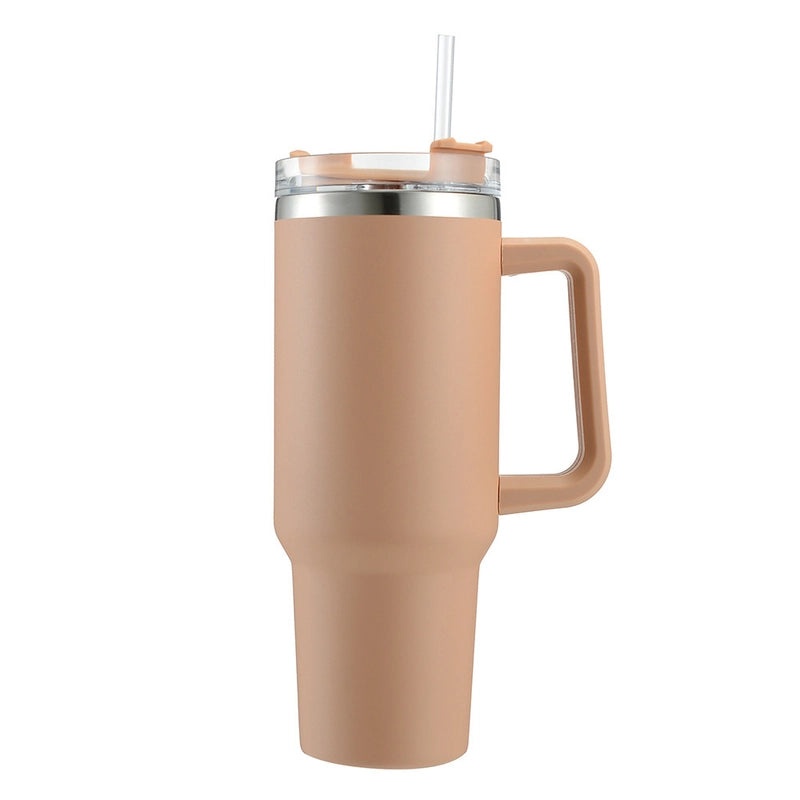 Customized 40oz Stainless Steel Double-layer Insulated Ice Tumbler with Handle for Car | Drinkware & Travel Mugs