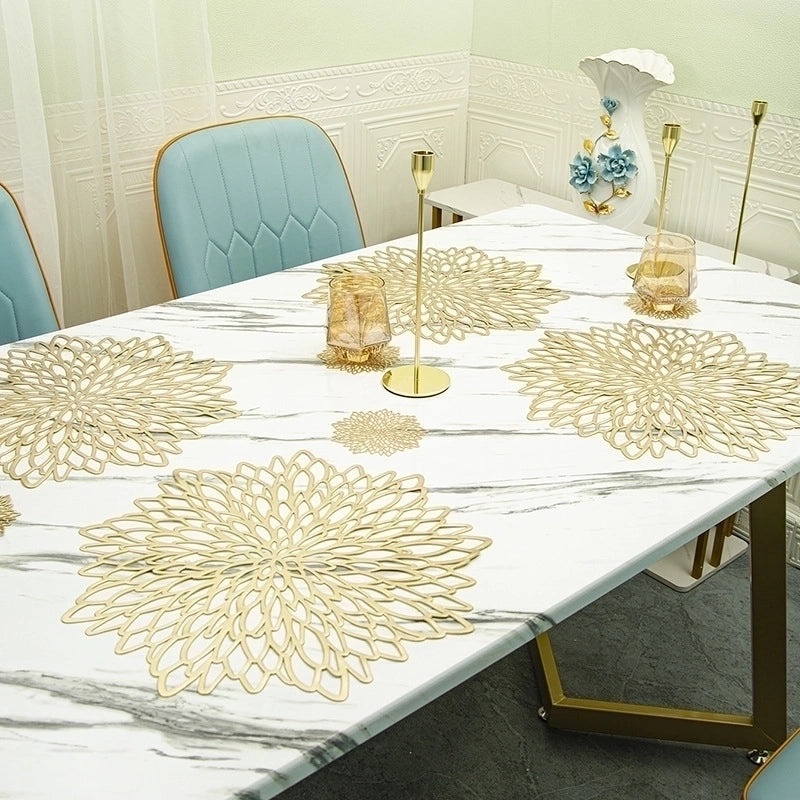 Stylish Floral Design Plastic Placemat for Dining Table|Home & Kitchen Tableware