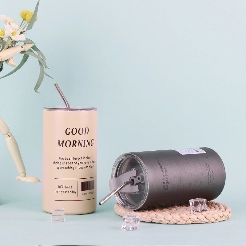 Stainless Steel Water Bottle Single Piece Casual Solid Color | Drinkware & Hydration