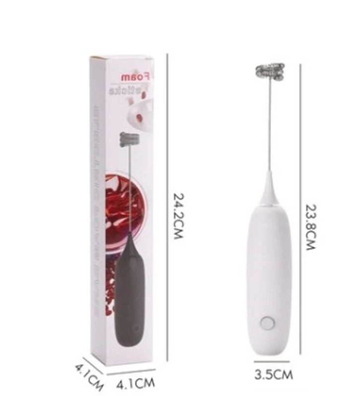 Minimalist Color Block Stainless Steel Milk Frother 1 Pc|Kitchen Appliances