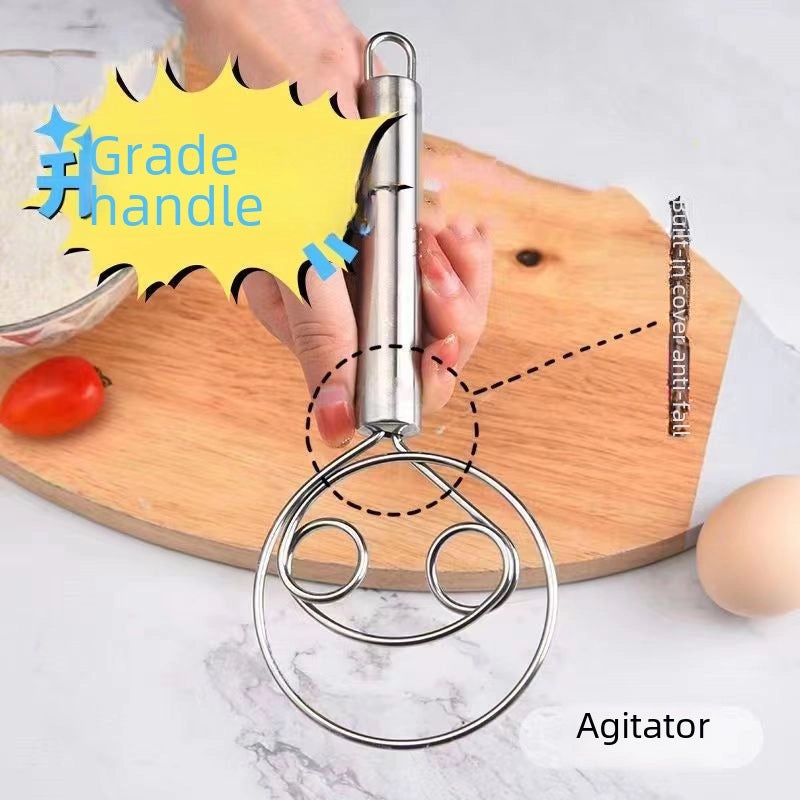 Stainless Steel Hand Mixer for Dough and Eggs Non-stick Flour Beater Kitchen Tool|Kitchen Gadgets & Tools